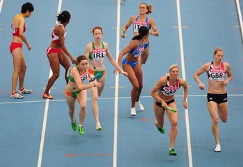 Britain's Lee McConnell (2R) takes the b